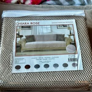 Chiara Rose Armless Furniture Protector in Camel For Sofa Brand New